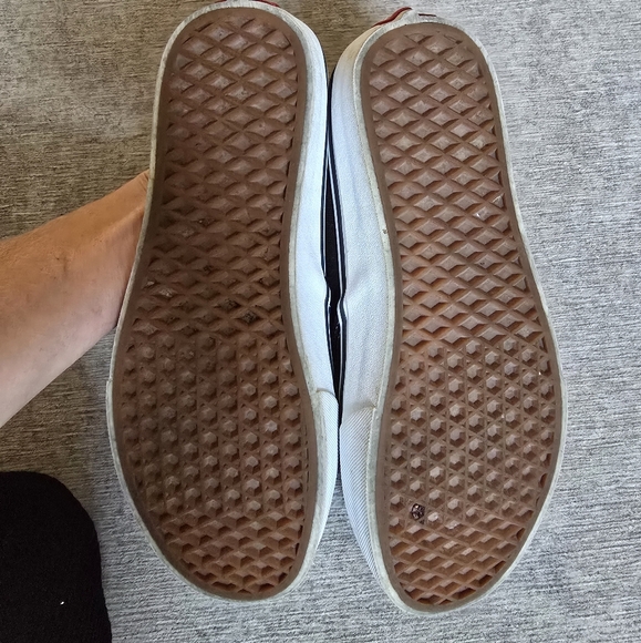 Vans Unisex Women's / Men's Slip-On Half Moon Black and White Slip-On Sneakers - Picture 6 of 8